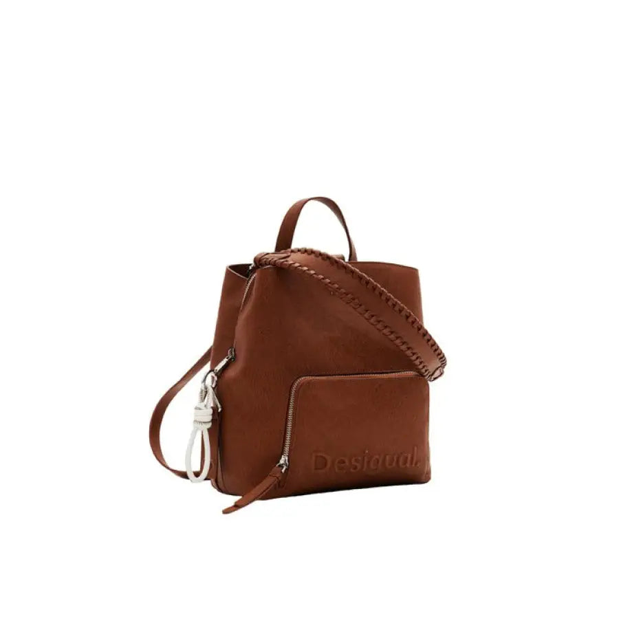 
                      
                        Desigual women’s tan mini bucket bag featured in Desigual Desigual Women Bag collection
                      
                    