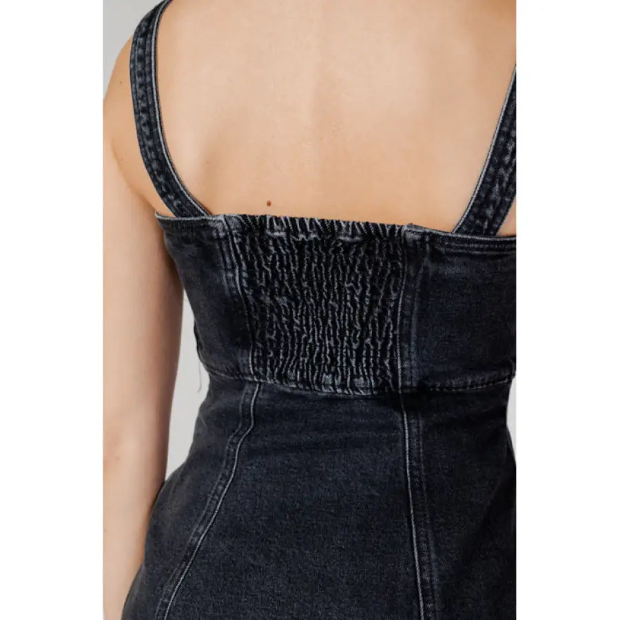 
                      
                        Tommy Hilfiger Jeans women’s ragged patch denim dress.
                      
                    
