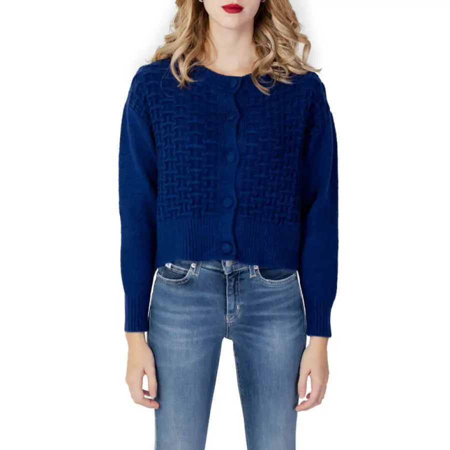 Only - Women Cardigan - blue / M - Clothing