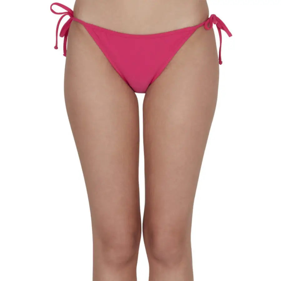 Woman in Chiara Ferragni pink bikini, urban beach style - Chiara Ferragni Beachwear